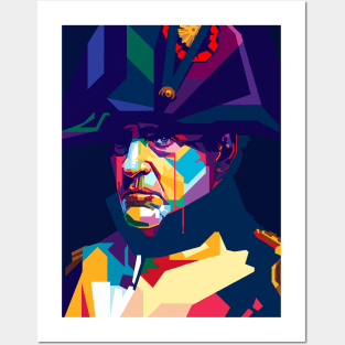 Napoléon Bonaparte colorful Portrait Posters and Art